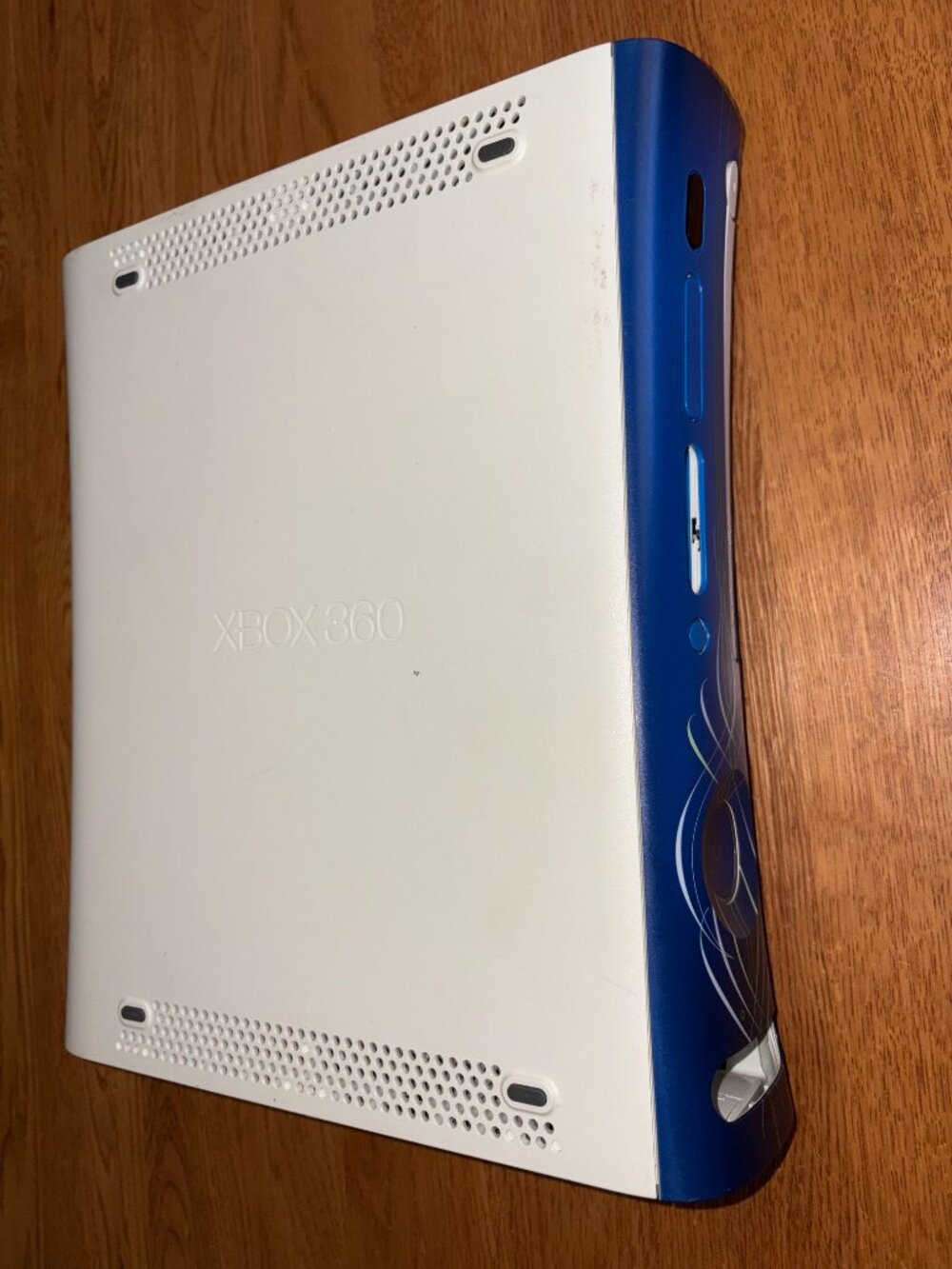 Microsoft Xbox 360 FAT Console W/ Blue Hot Rod Faceplate "PARTS"